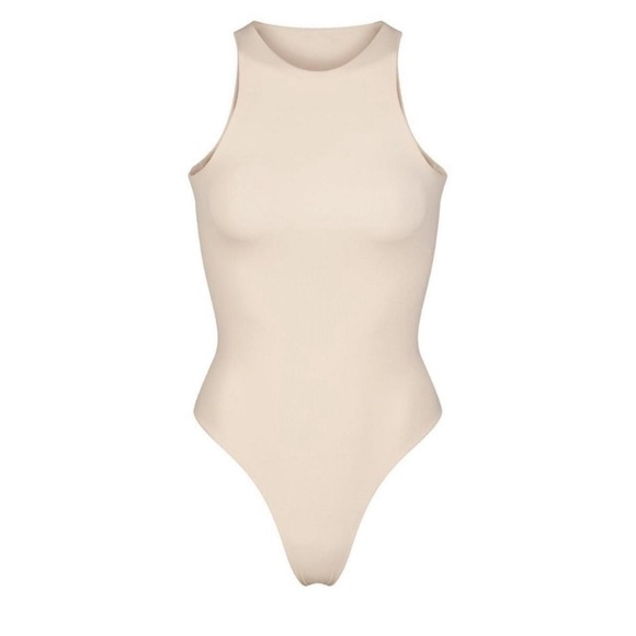 Skims HIGH NECK BODYSUIT size M Marble BNWT Fits Eveeybody - Picture 3 of 4